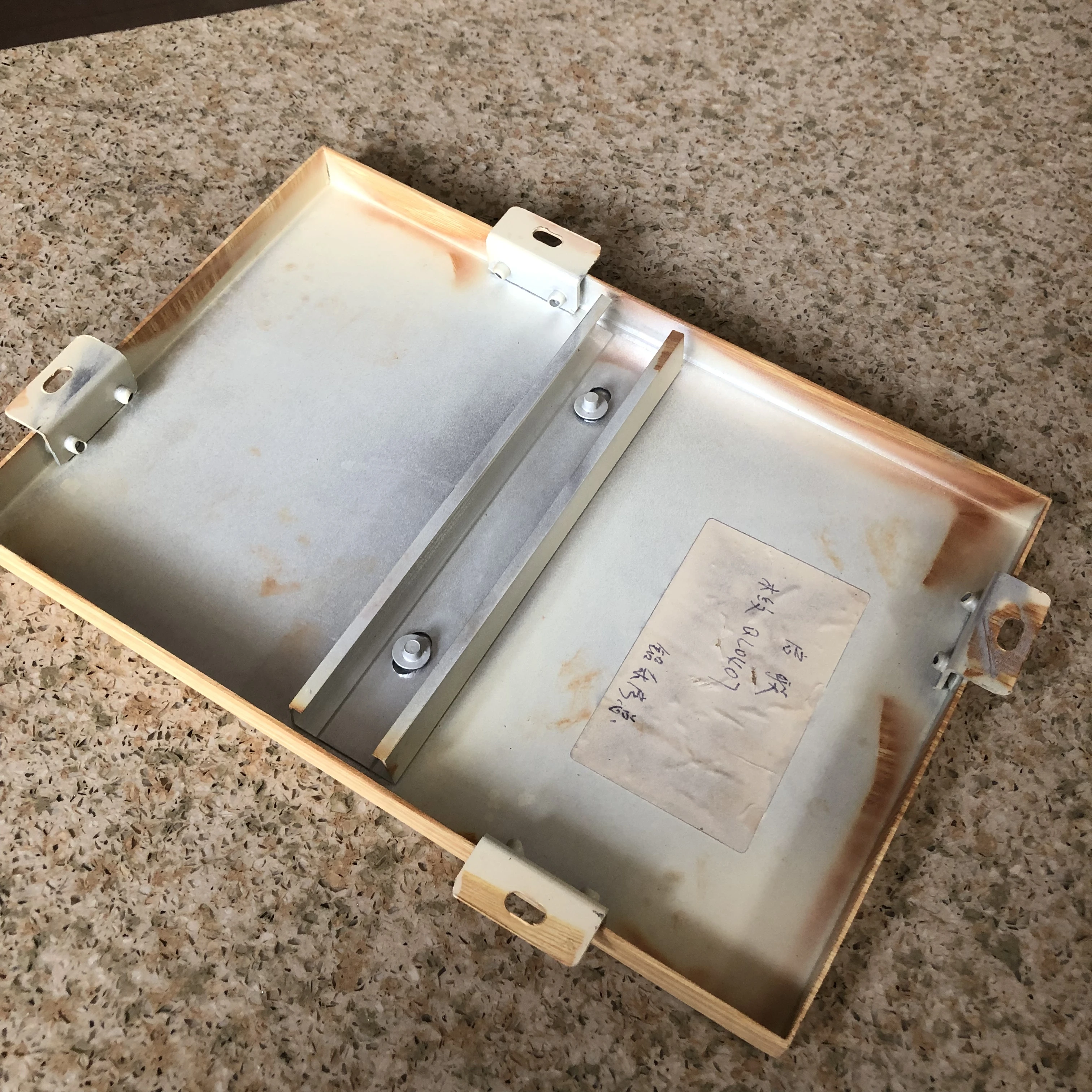 
Wooden Grain finish Curtain wall aluminum plate pofile for building facade 