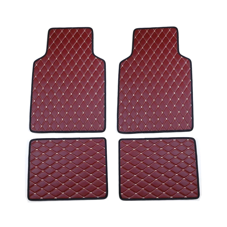 3d Car Mat 100 Fitment Interior Accessories Luxury Leather Custom 4 Pieces Mat Cover Car Floor Mats