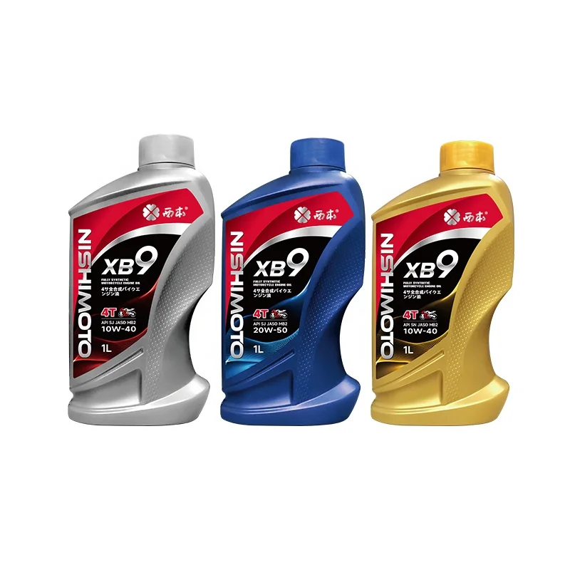 China Factory Direct Sale NISHIMOTO Lubricating Oil API SN JASO MB2 Synthetic Motorcycle Motor Oil 10W-40