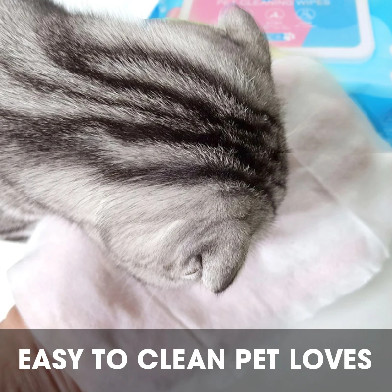 pet cleaning wipes clean ear, face, body and paw of dogs gentle remove dirt eco friendly