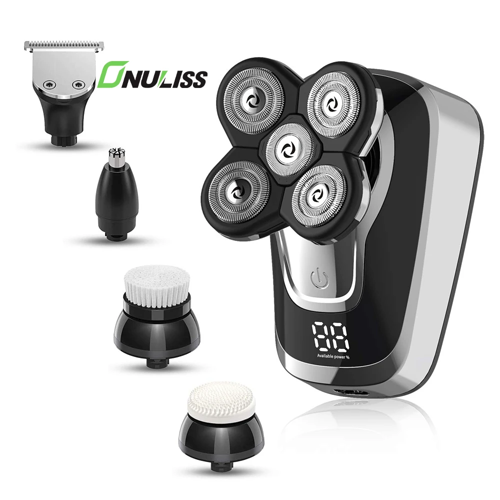 Professionnel Barber Nose Hair Scissors Tondeuse 5 In 1 Electric Shavers Barbe Hair Cutting Trimmer