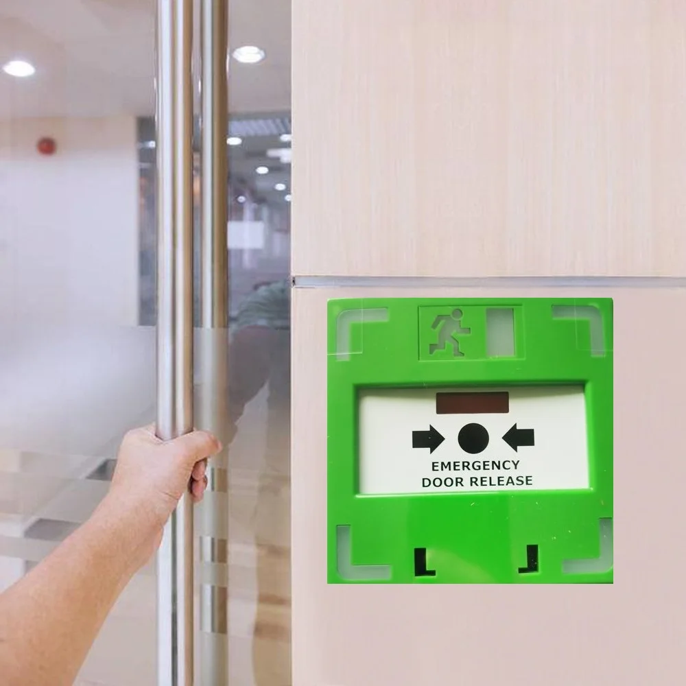 Resettable Break Glass Emergency Door Release Button Exit Switch Fire Alarm Call Point