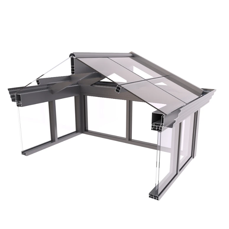 Sun protection sheet for house Conservatory customized Greenhouse Triangle roof sunrooms with sliding windows