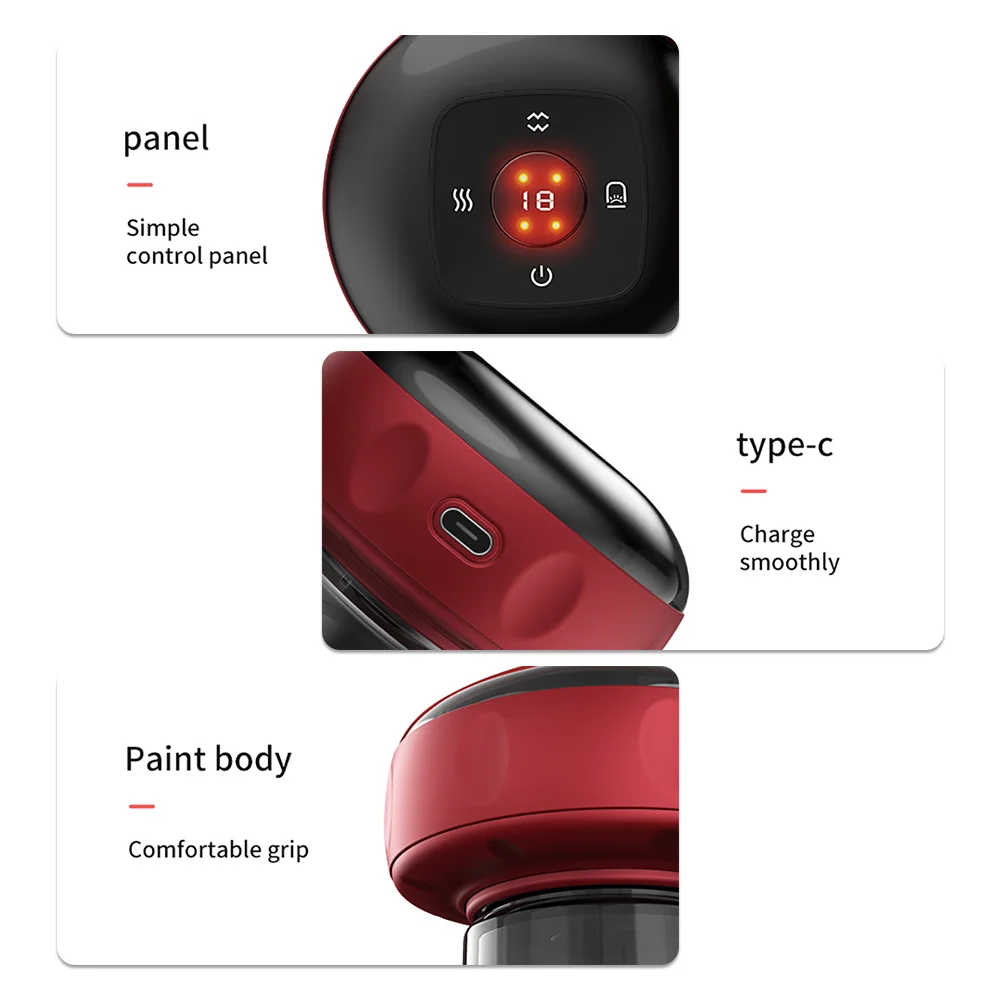 Smart electric cupping therapy massager guasha massage for body