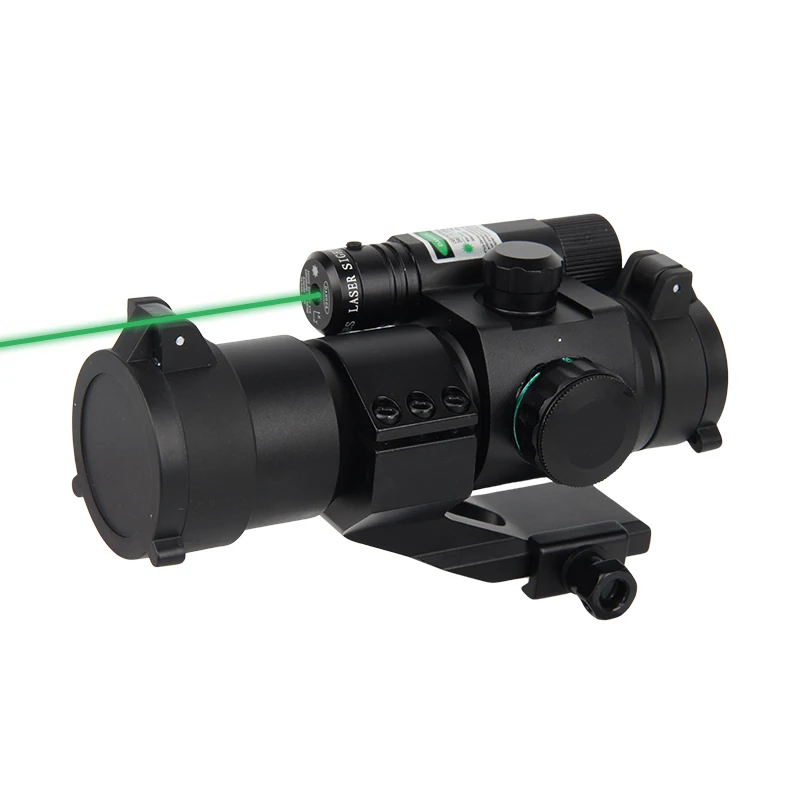 Custom 1x30 Sight M3 Reflex Laser Sight Red Green Dot With Green Laser 20mm Mount Optical Sight Scope Holographic Hunting Scope
