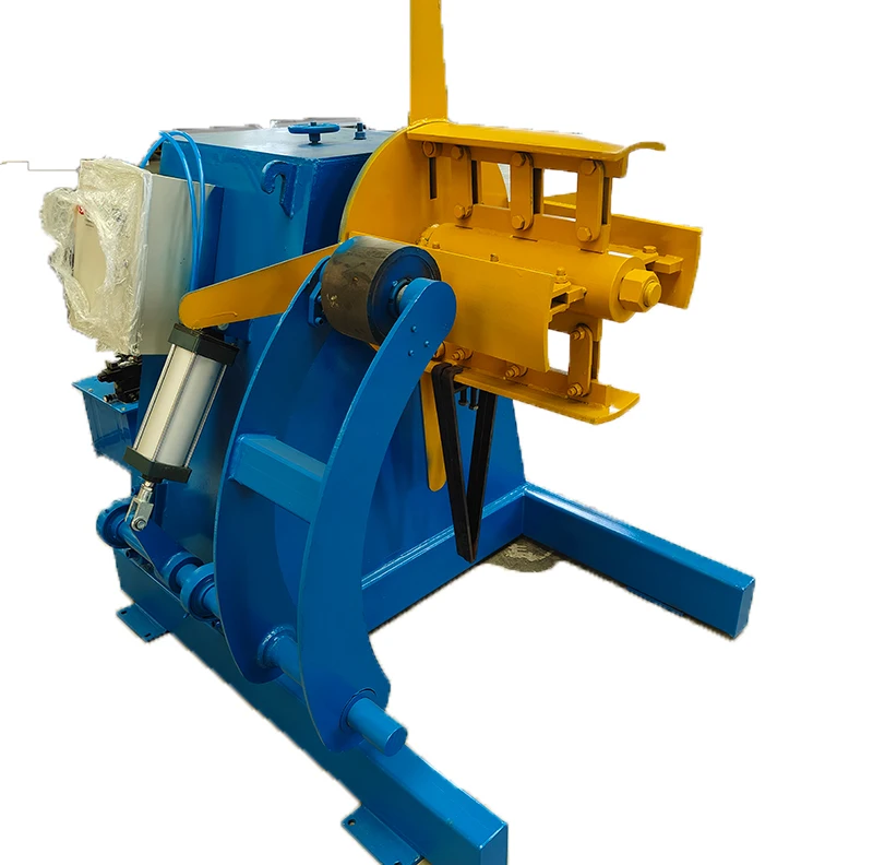10T Automatic hydraulic decoiler machine  high speed uncoiling machine for steel coil