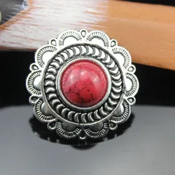 Высокое качество Новая мода цветок DIY Western Conchos с камнем для кожаного кошелька