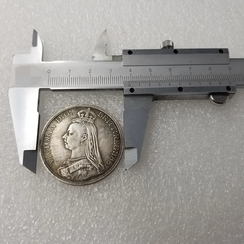 Factory direct silver dollar foreign trade craft products antique British 1887 Weir coin