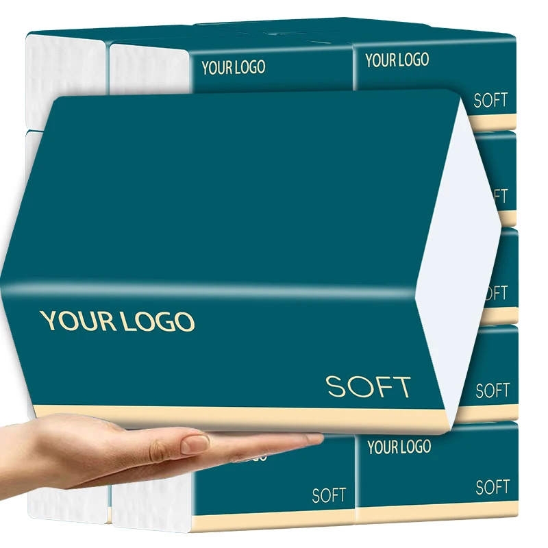 Daily Soft Facial Tissue 3ply 4ply 5 Ply Natural Wood Pulp Tissue Custom Size Facial Tissue