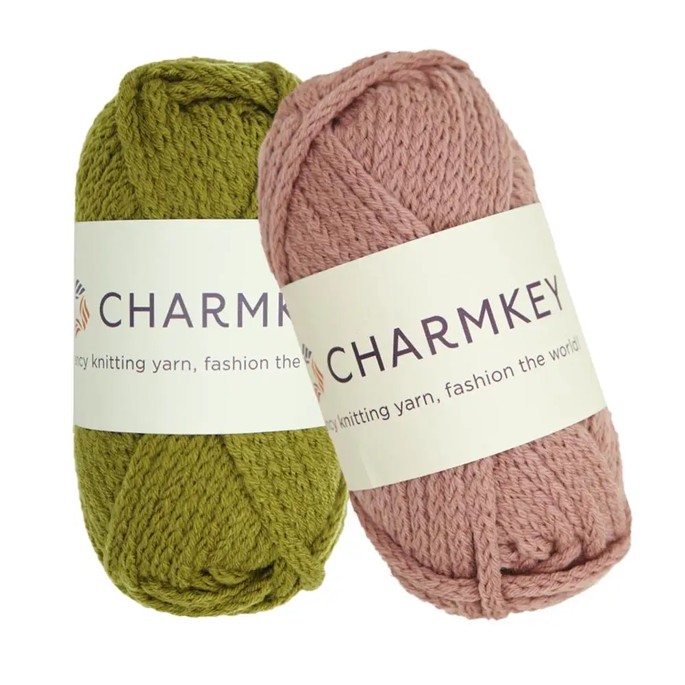 Charmkey, высокая масса, модная веревка, однотонная 100% акриловая крупная пряжа для ручного вязания одеяла, низкая цена
