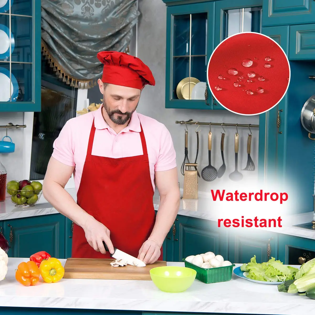 Cheap Bulk Wholesale Cotton Kitchen Masonic Women Mens Canvas Apron With Two Pocket