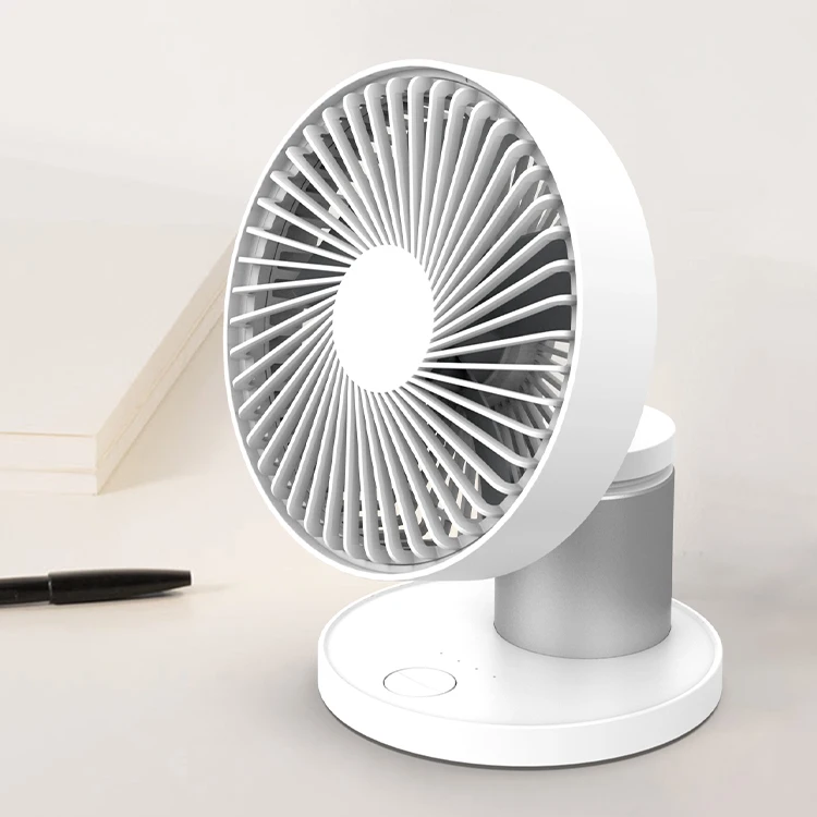 
Hot sales Battery operated mini usb desk fan LED Desktop Air Cooling Fan Low Noise USB Charging Fan 