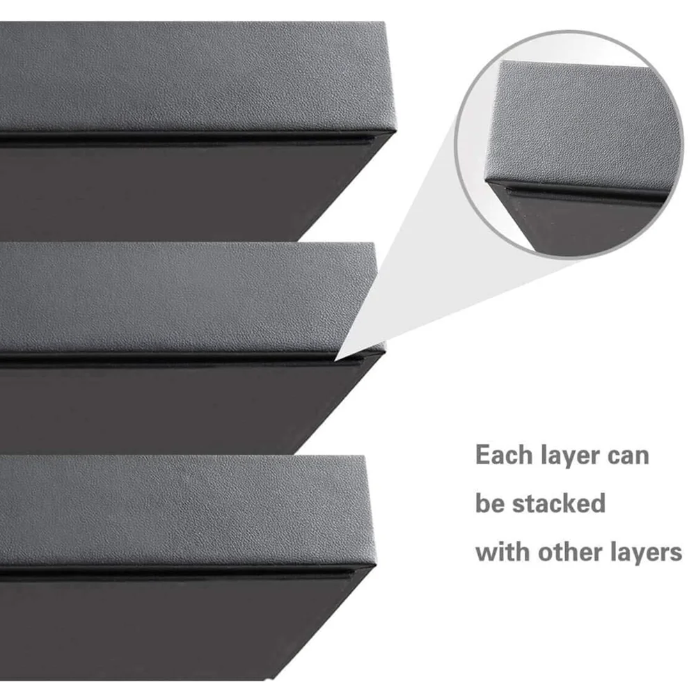 High quality jewelry display holder necklace jewelry display stackable jewelry organizer trays with lid.