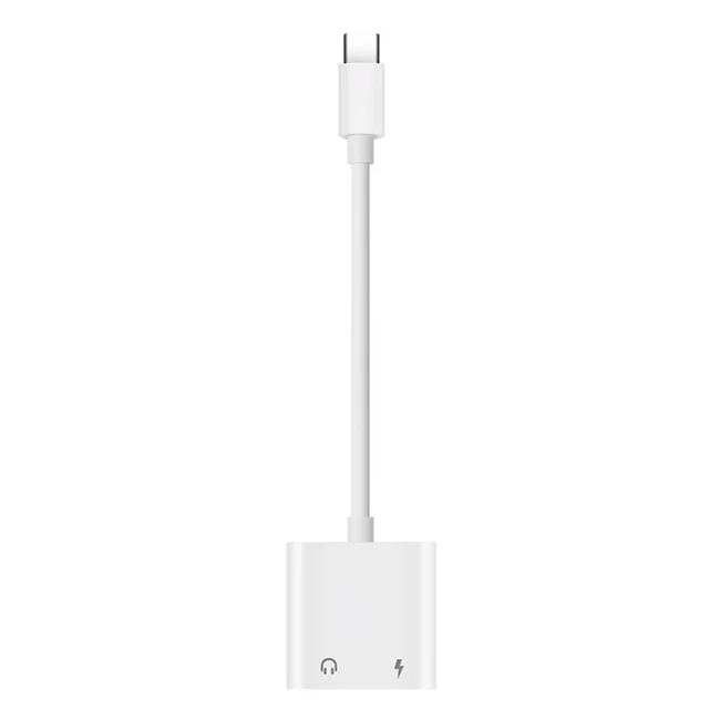 2 In 1 Type-C to 3.5mm Headphone Jack Female Audio Live Calling Fast Charging Aux Audio Cable Adapter