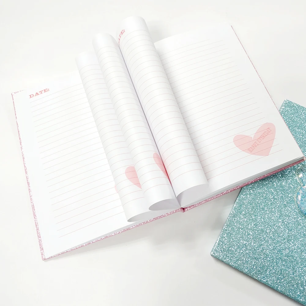 Canton Fair Blingbling Glitter Notebook, Glitter Cover Note book, Dairy Book
