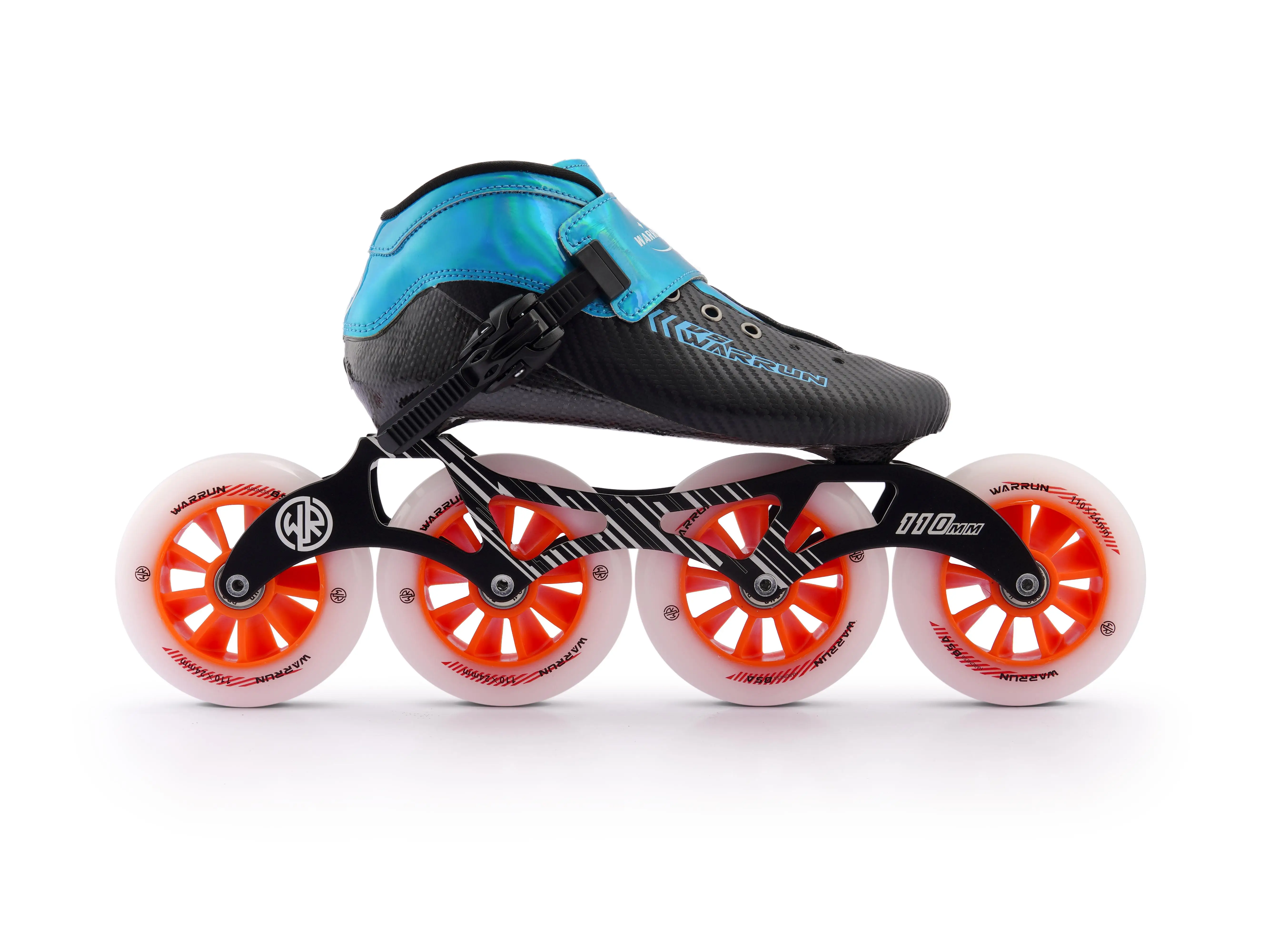 Carbon Fiber Speed Roller Inline Skate 4 Big Wheels High Speed Skates Shoes For Adults