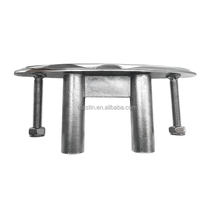 High Quality Mirror Polished Stainless Steel Cleat Marine Oem&Odm Flush Cleat For Boat POWER MARINE Pop Up Boat Cleats