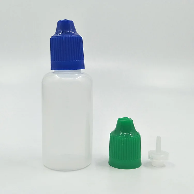 LDPE Liquide Dropper Bottle 5ml 10ml 15ml 20ml 30ml 50ml 60ml 80ml 100ML Plastic Squeezable Liquid Bottles