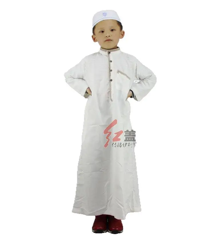 2022 New Design Best Sale Children Muslim Clothes Thobe Robe Kids Boys Arab Islamic Clothing Jubah Kids Abaya