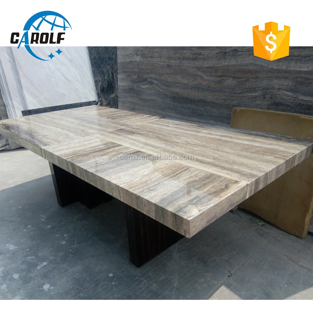 Dining Room Furniture 10 People Dining Table With Large Marble Top