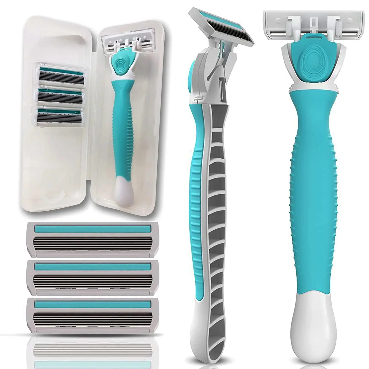 Бритвы для женщин с чувствительной кожей-FlexShave-высококачественная Женская бритва бритья [6 лезвий] триммер