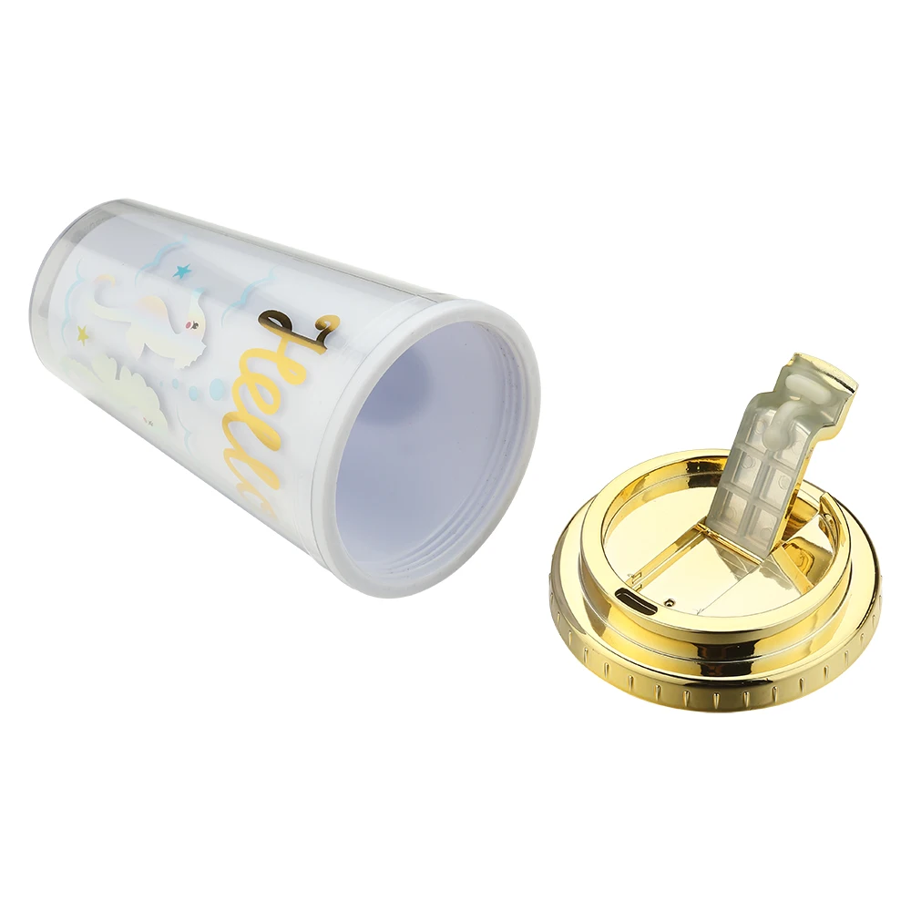 Оригинальный изготовитель, 16 унций, без БФА, двойная настенная вставка, блестящая, многоразовая, пузырьковая, чайная, пластиковая чашка с соломинкой и крышкой