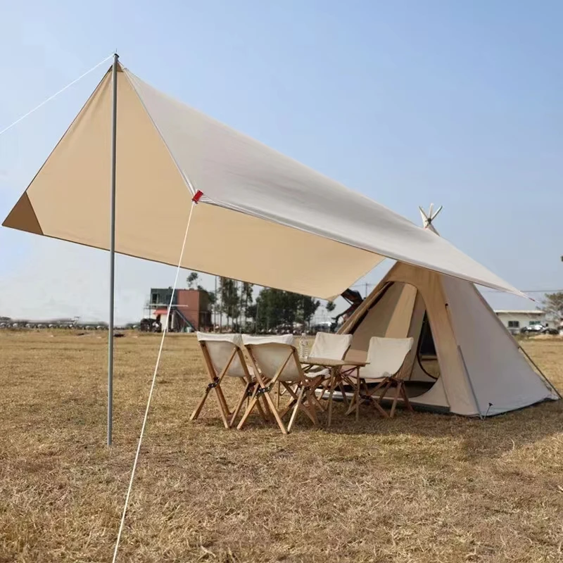 На открытом воздухе десятки тысяч Ткань УФ навес тент водонепроницаемый тент крышка тканевым капюшоном Ткань Кемпинг тент палатка навес материалов