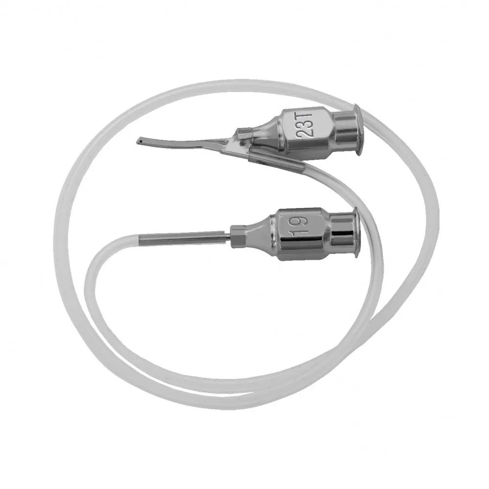 Ophthalmic Instruments Reversed Simcoe Irrigating-Aspirating Cannula.15mm long, 0.3mm Diameter Stainless Steel CE Approved