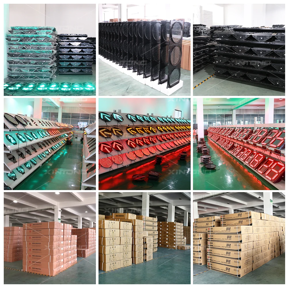 XINTONG  High Quality 300mm RYG Traffic Light 3-Aspect Full Ball Led Traffic Signal Lights