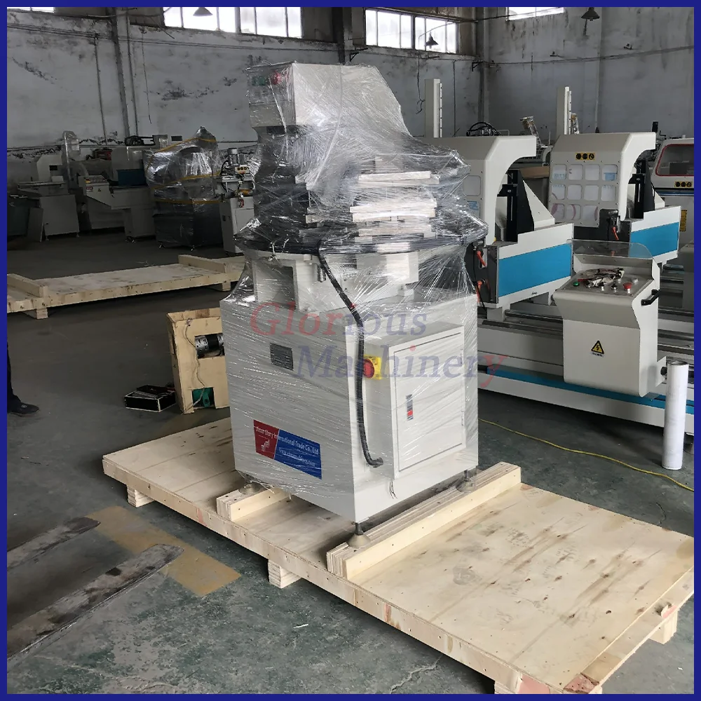 Single Punch Press Machine Aluminum Window Four Station Pneumatic Punching Making Machine