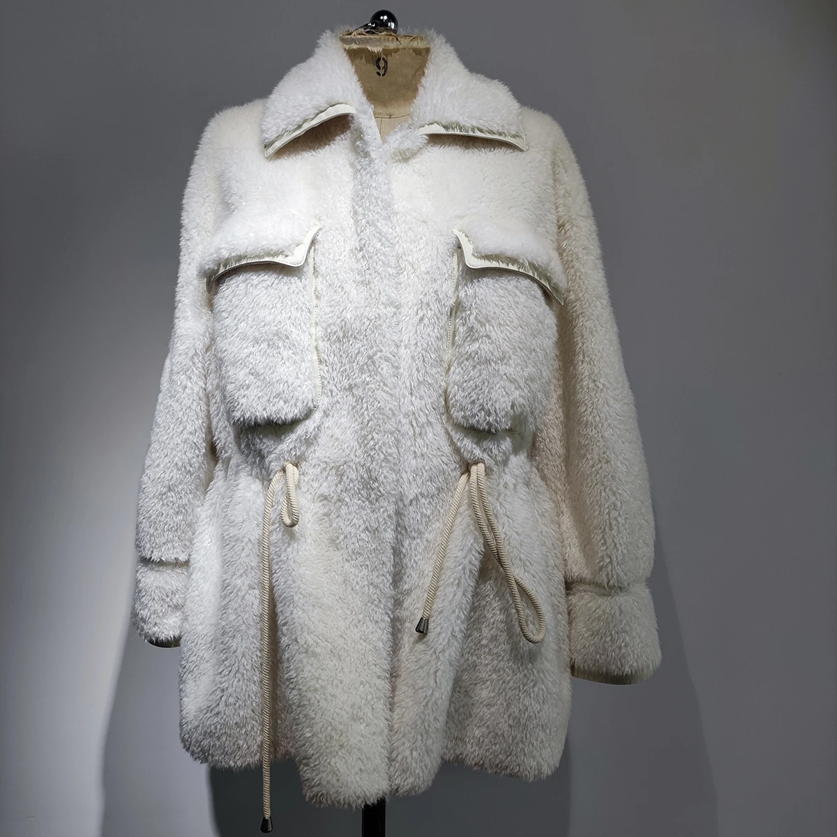 2021 женские пальто средней длины из искусственного меха для женщин Mrs Furs на зиму