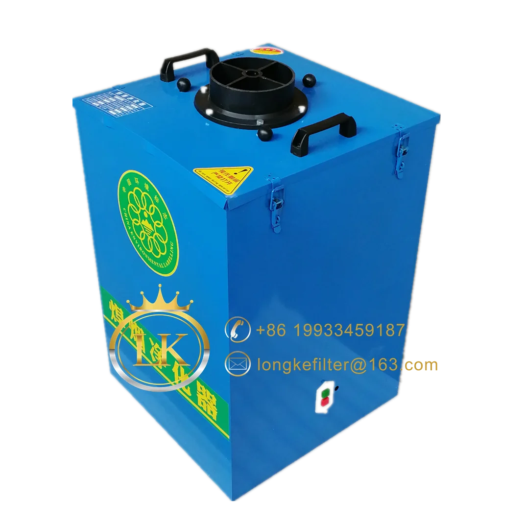 Two suction arms automatic clean industrial welding fume extraction system dust collector smoke extractor