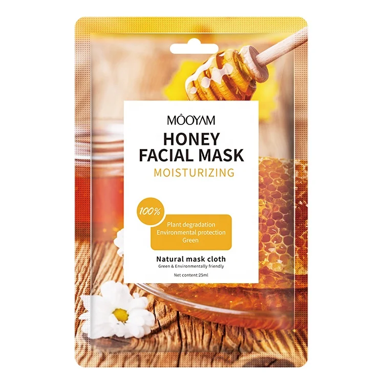 Hot sales natural organic beauty skin care face mask sheet mascarillas faciales coreanas moisturizing honey facial mask