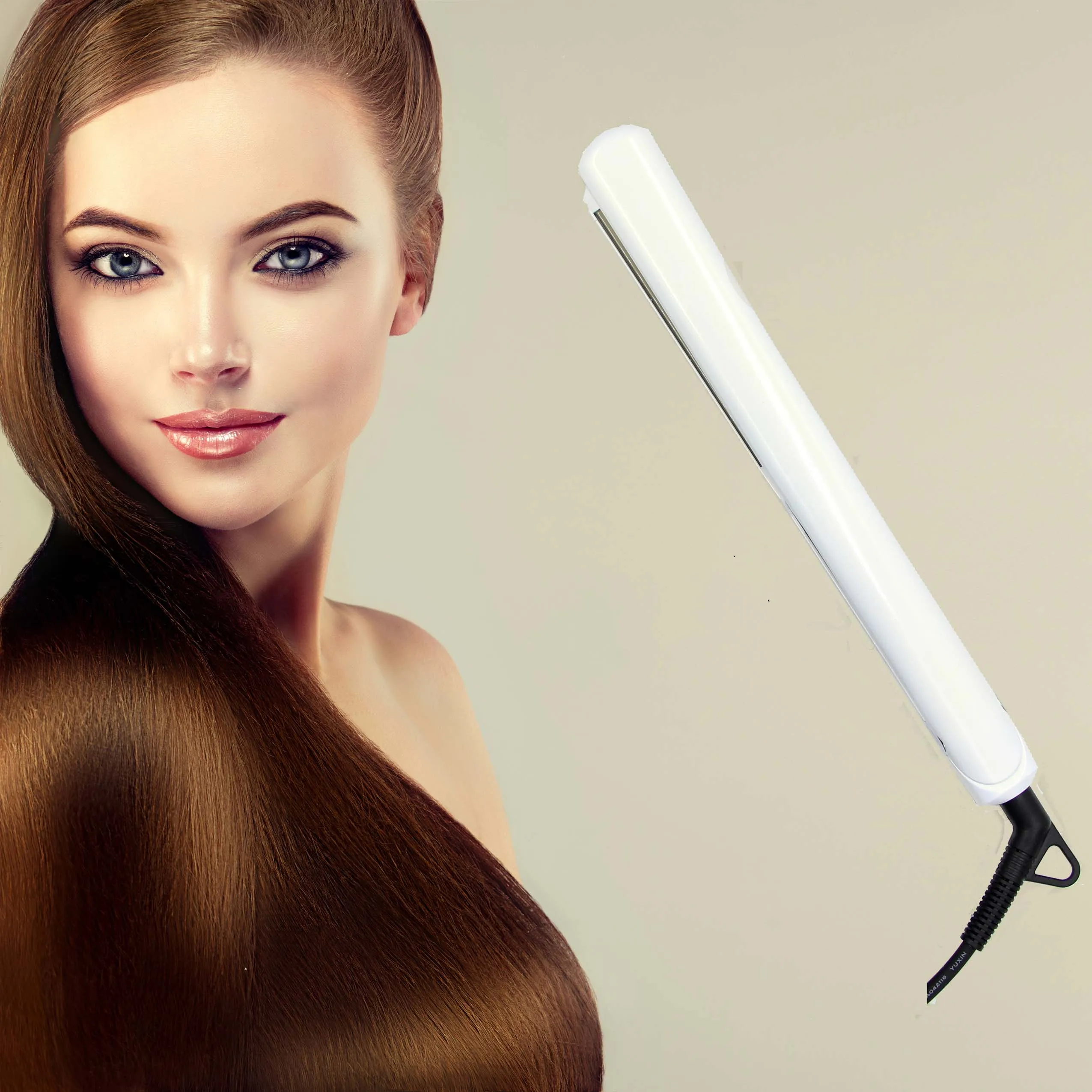 2022 Top sale Straihgte hair   Titanium negtive ion flatiron straihgterner