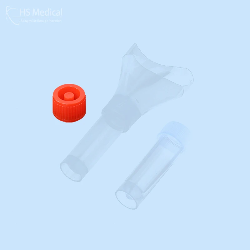 2021 New Arrival 100% Plastic Collection Tube Saliva Funnel Specimen Collector