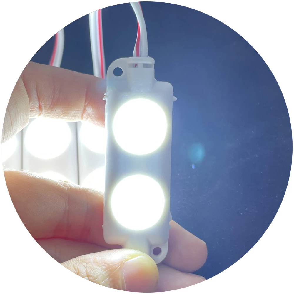 2leds 20pcs string DC12V illuminiated channel letter backlight 1W DC24V signage led module injection for light box