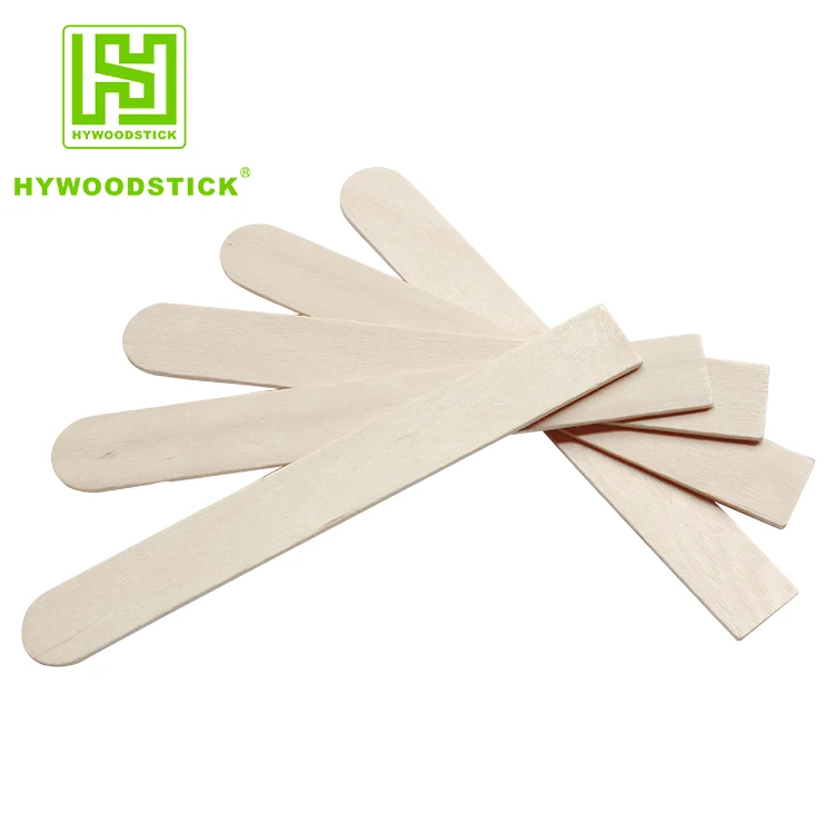 Manufacture 100% Biodegradable Private Label Bamboo Tongue Depressor Wooden Large Wax Match Stick With Logo