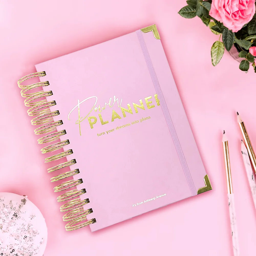 2023 2024 calendar planner  Cheap Printed dotted Weekly Monthly luxury  hardcover school  Planner and Spiral custom notebooks