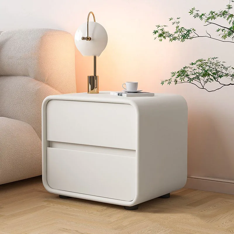 Creative and simple bedside cabinet, installation free, luxurious and simple, modern solid wood small bedroom bedside table