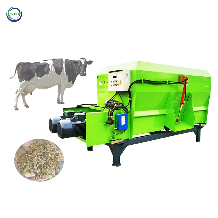 Small TMR Mixer Wagon Cattle Feed Mixer And Grinder Livestock Feed Mixing Machine For Farms