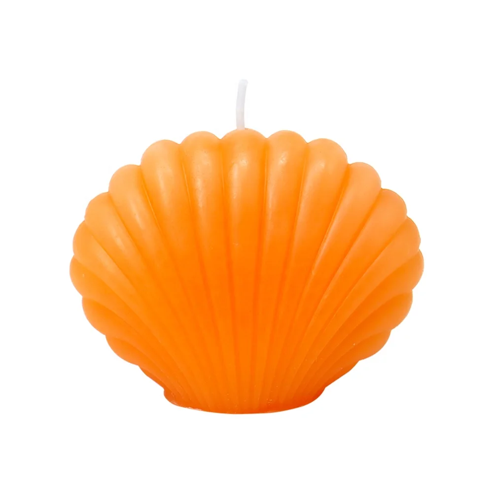OEM Custom Creative Mold Candle Paraffin Wax Soy Wax Blend Sea Shell Shaped Scented Candles For Home Decor