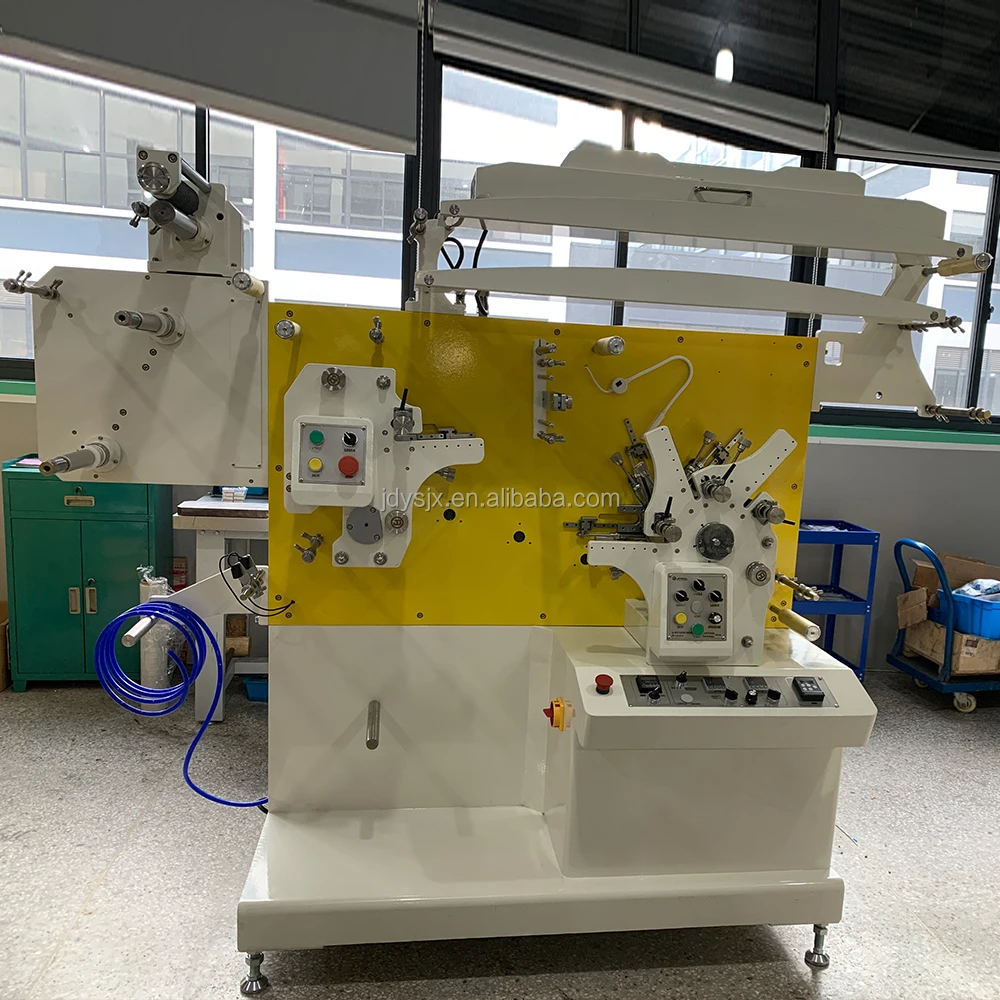 JR-1221Jingda 2+1 Colors Satin Ribbon Flexo Fabric Label Printing Machine Flexographic Printer For Nylon Taffeta Cotton Tape