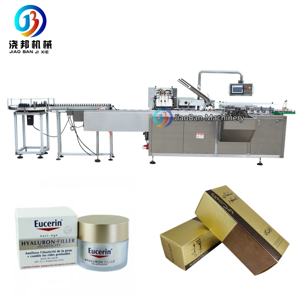JB-120WZ фармацевтическая Косметическая автоматическая упаковочная машина для картонных коробок для мыла