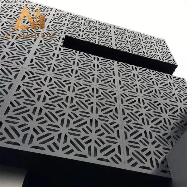 Art Design Wall Pattern Perforated Aluminum Panels  For Outdoor Curtain Wall Project