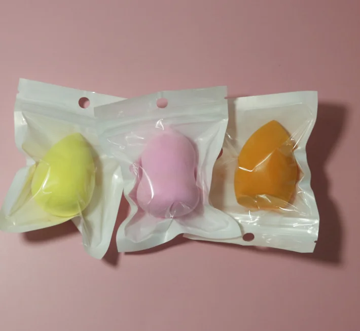 Красочная губка OEM, косметика, Экстра мягкая полипропиленовая упаковка, косметическая губка