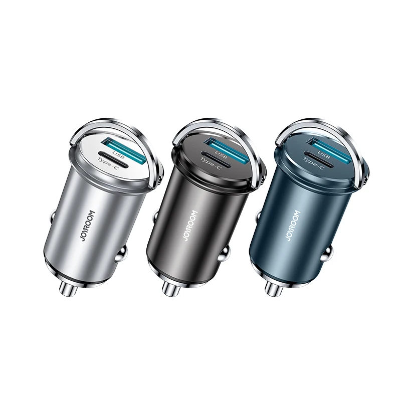 20W Pd Joyroom CE Certified Mini Size Type-c Charger Car 20W Zinc Aluminium PD Type C PD USB Car Charger  for Samsung/iphone12