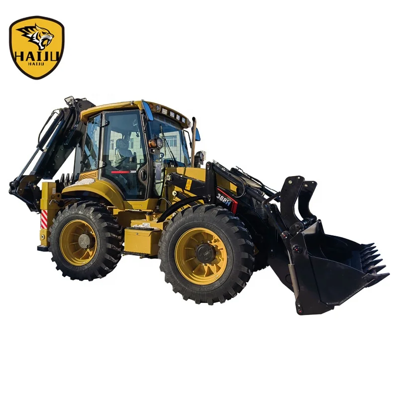 Экскаватор-погрузчик HJ388H 4x4WD 4 руль цена