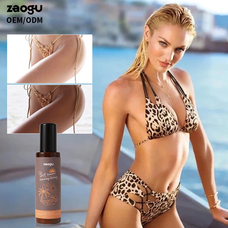 Private Label Customized Natural Accelerate Sun Self-tanning Lotion Tan Dark Sunbed Sun Tan Lotion
