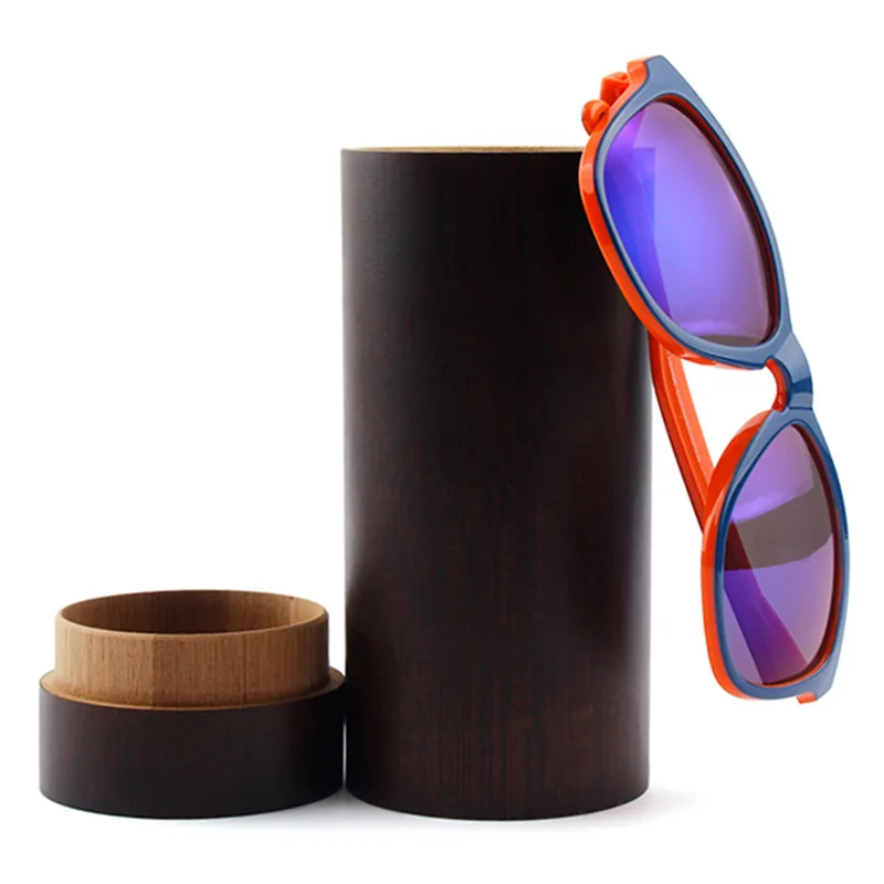 Branded Sunglass Box Packaging Wooden Bamboo Cases Handmade Customized Logo Glasses Bags Bamboo Case