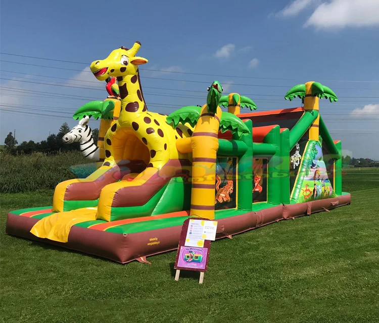 New design chateaux gonflables bounce house obstacle course inflatable candy playground for sale
